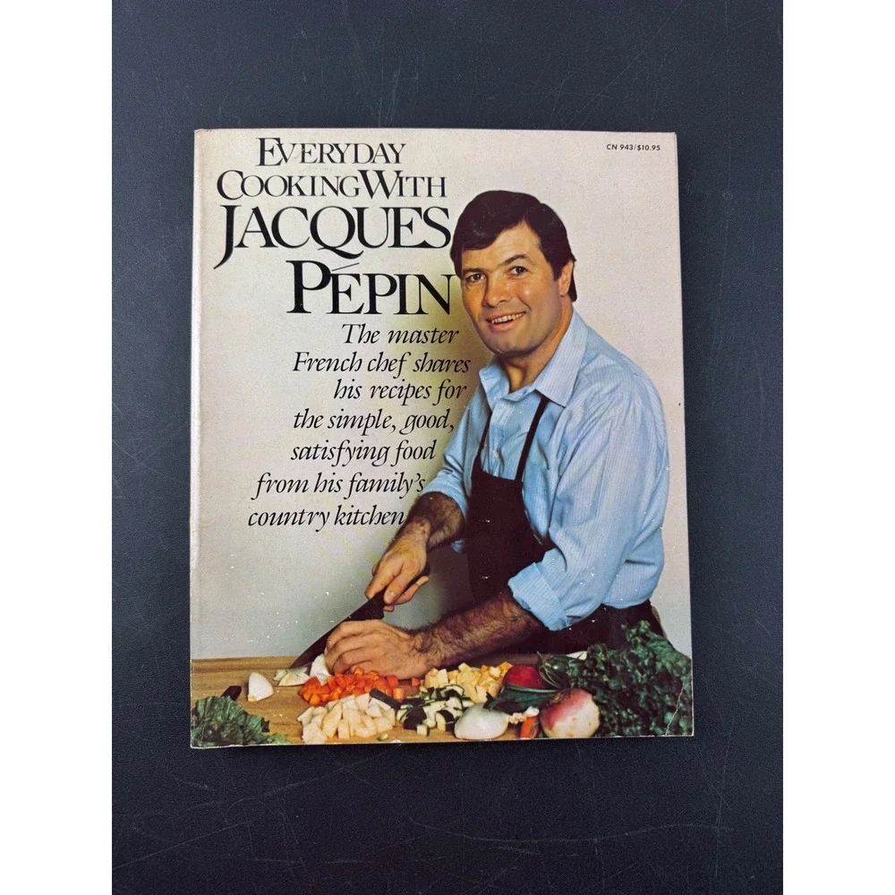 Everyday Cooking With Jacques Pepin 1982 First Edition Paperback Cookbook